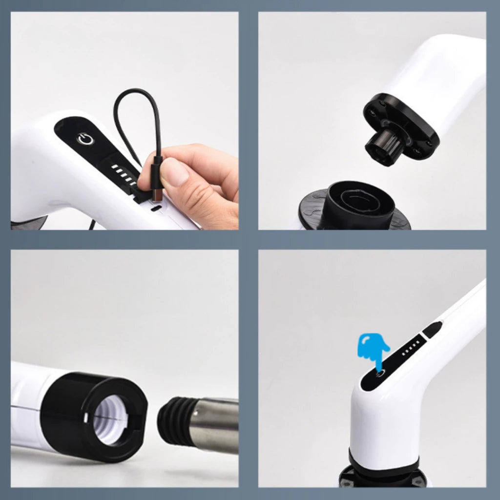 Escova de Limpeza Elétrica Ajustável – HM1104