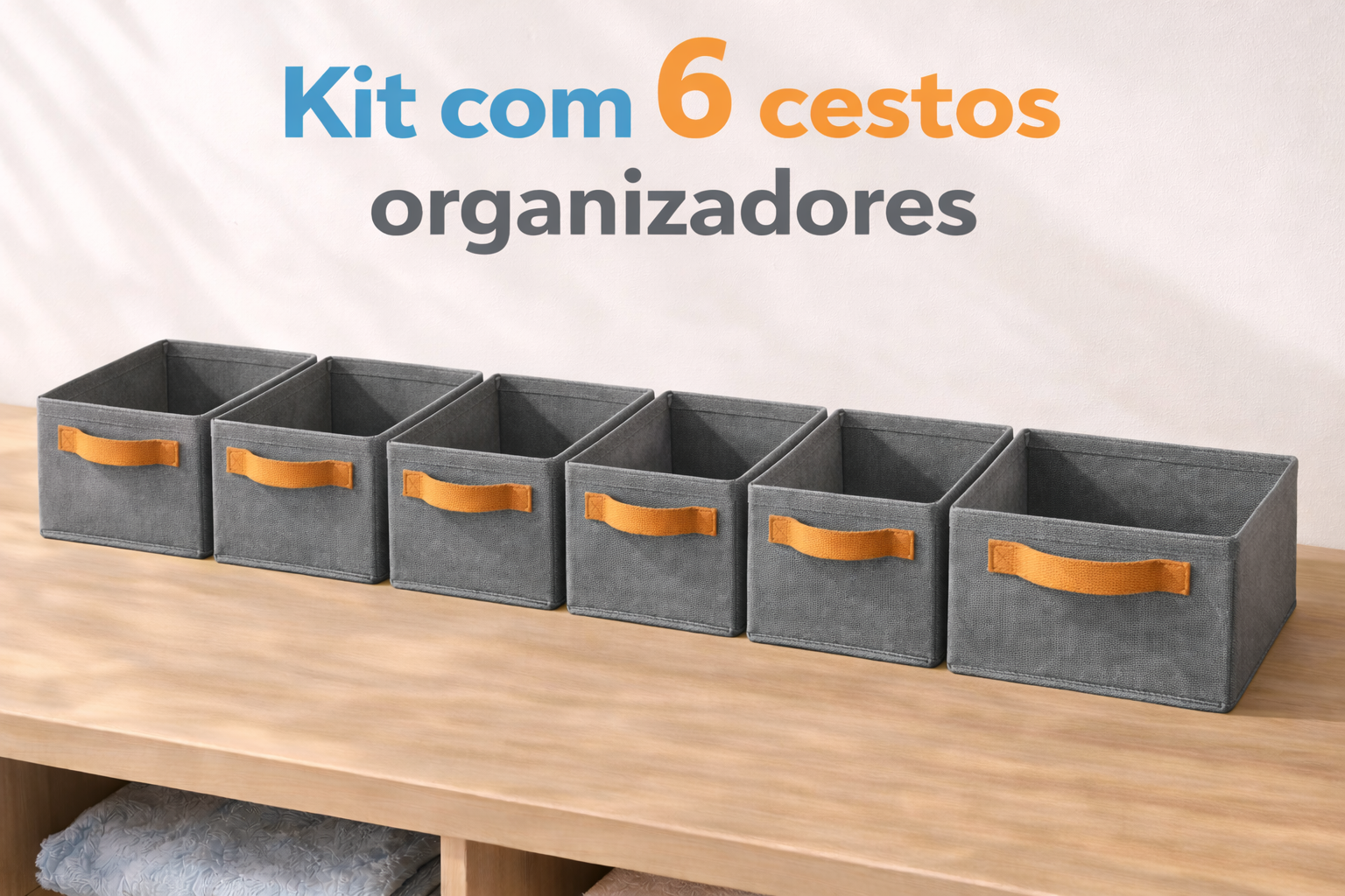 Kit Caixas Organizadoras Dobráveis