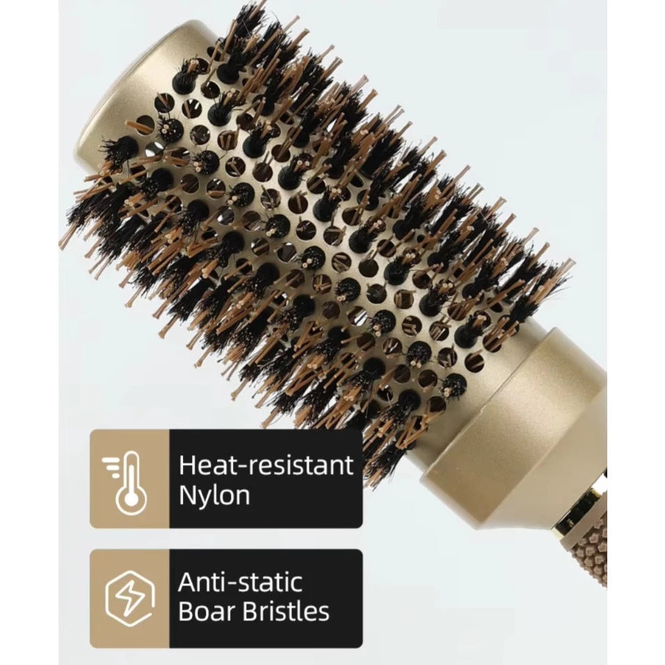 Escova Térmica Nano-Tecnology com Cerdas de Javali