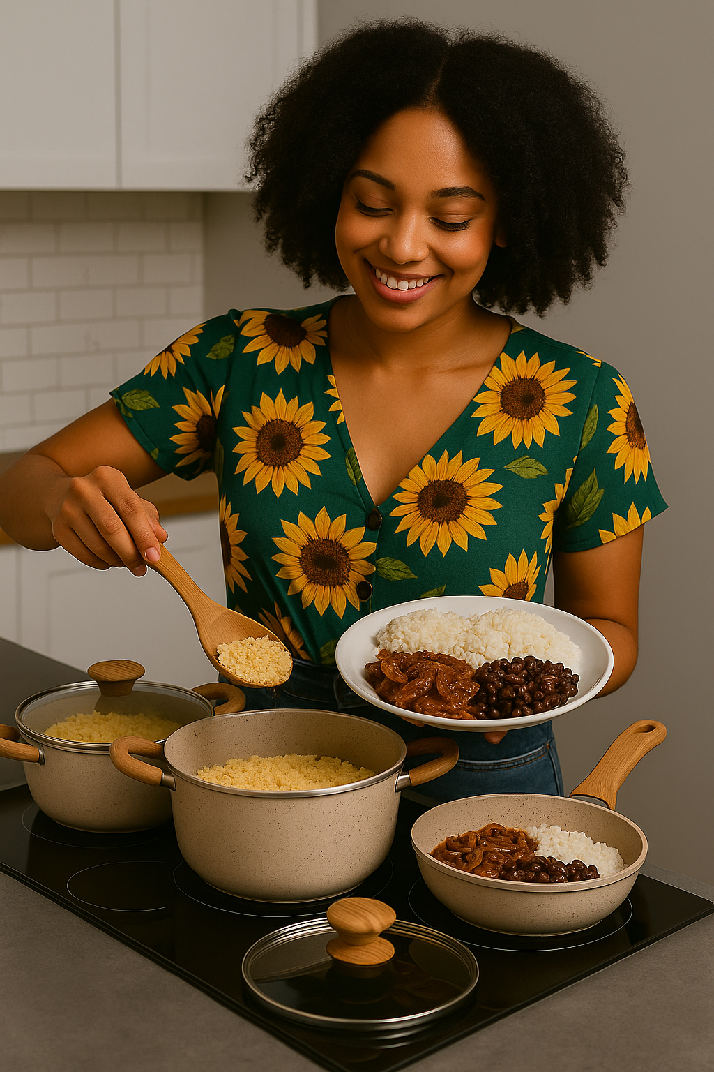 O Jogo de Panelas Premium de 8 peças da linha Ceramic Life Select (Brinox)