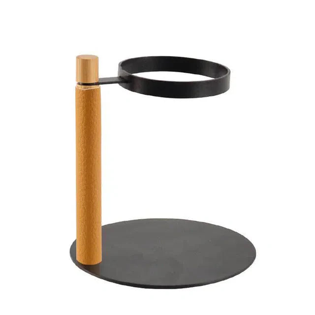 Drip Station para Filtro de Café – Combinação Elegante de Madeira e Metal