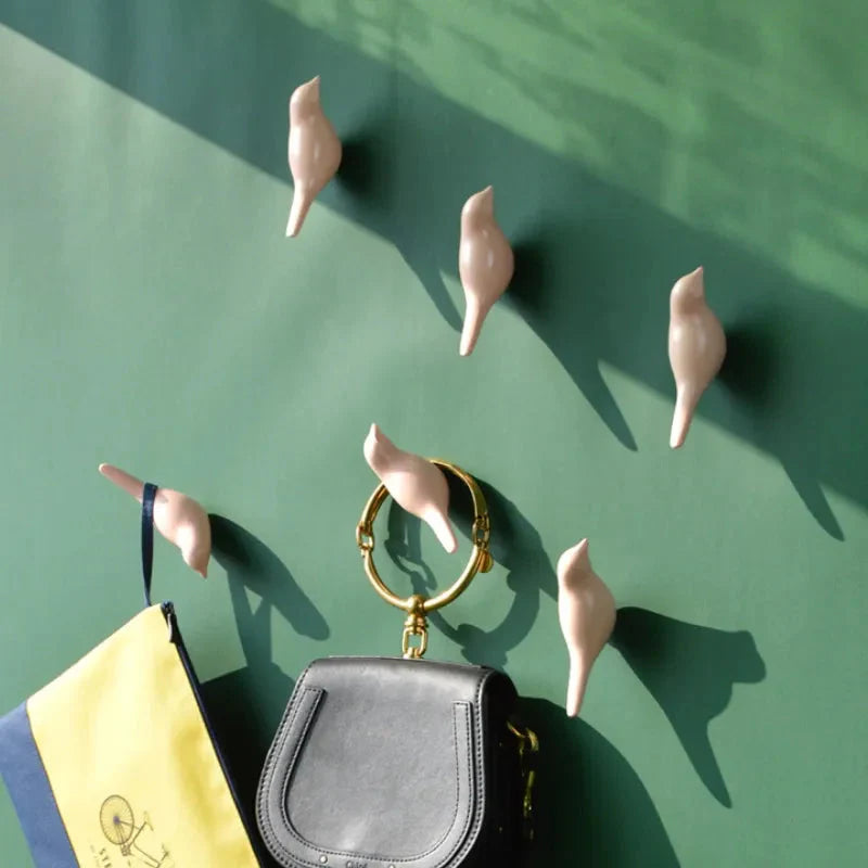 Gancho de Parede Pássaros – 1 Peça de Estilo e Funcionalidade