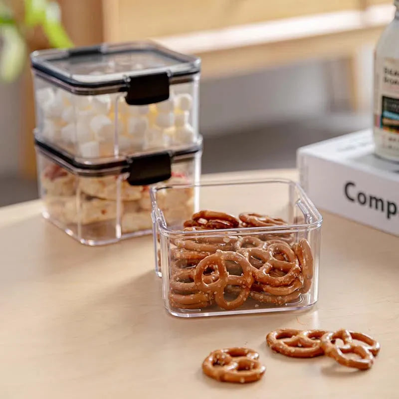 Pote Transparente em Acrílico para Armazenamento de Alimentos – Praticidade e Visibilidade