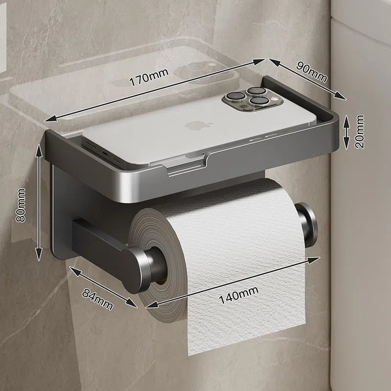 Suporte para Papel Higiênico em Inox – Praticidade e Durabilidade