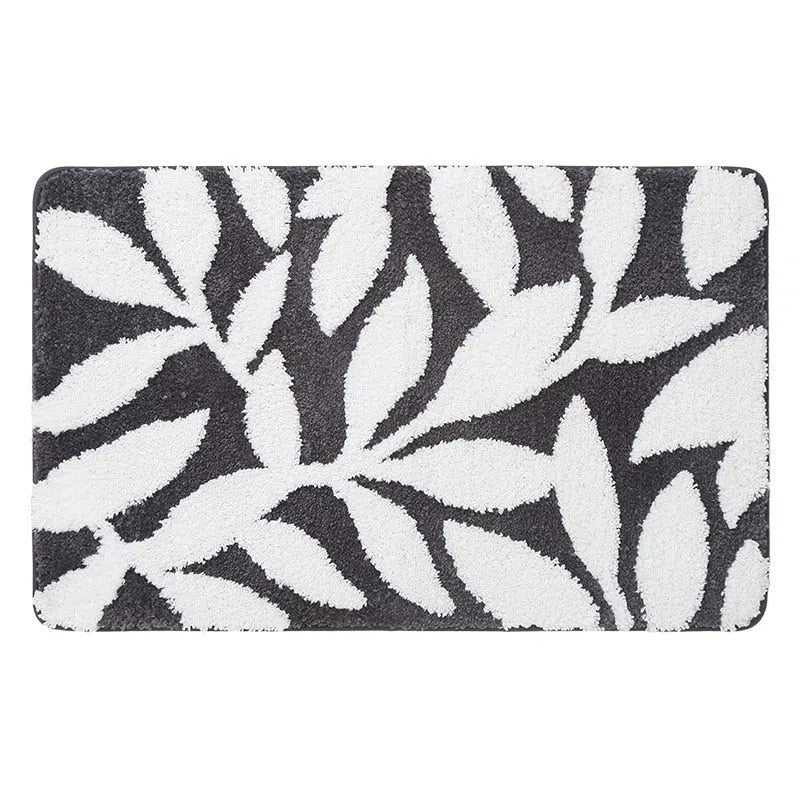 Tapete de Folhas com Base Antiderrapante – Estilo e Segurança para Seu Ambiente