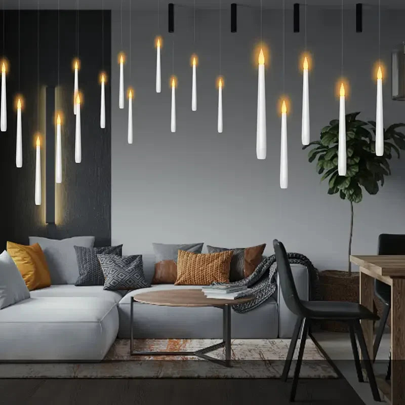 Velas Flutuantes Mágicas Casas Prana – Com Controle de Varinha para Efeitos Encantadores