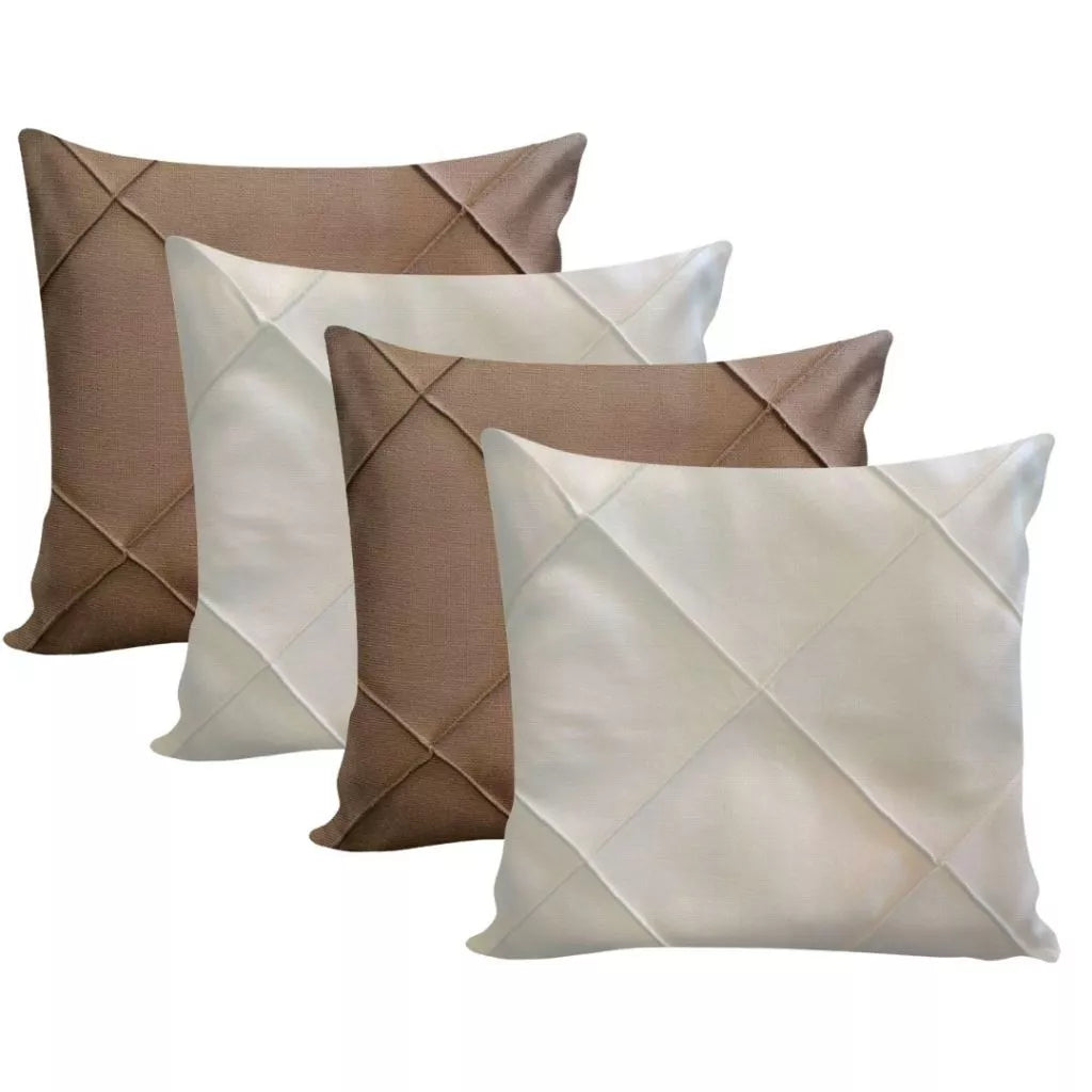 Kit 04 Almofadas Cheias em Suede Drapeada 45×45 cm