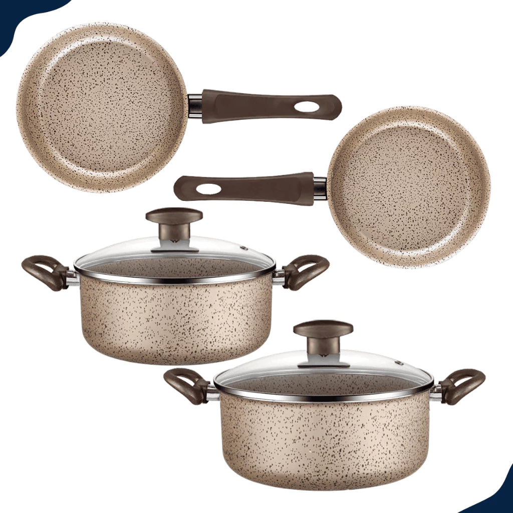 Jogo de Panelas Antiaderente - 10 Peças