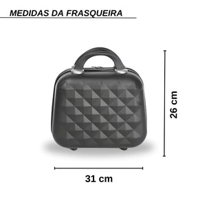 Kit de Malas de Viagem 3 Peças (Regulamentadas ANAC)