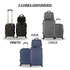 Kit de Malas de Viagem 3 Peças (Regulamentadas ANAC)