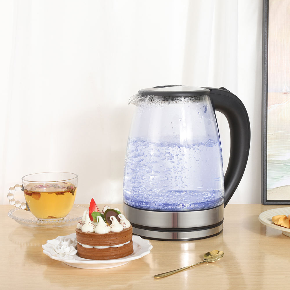 Chaleira Elétrica de Vidro 1.8L com Desligamento Automático