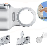Suporte Magnético para Câmera de Telefone - Panorâmica 360° com Visão Noturna