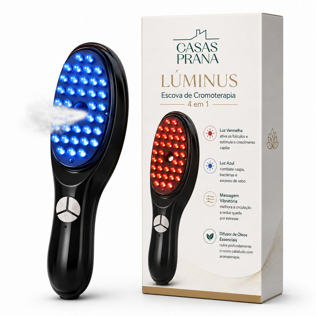 Escova de Cromoterapia Lúminus® 4 em 1 - Oferta Exclusiva!