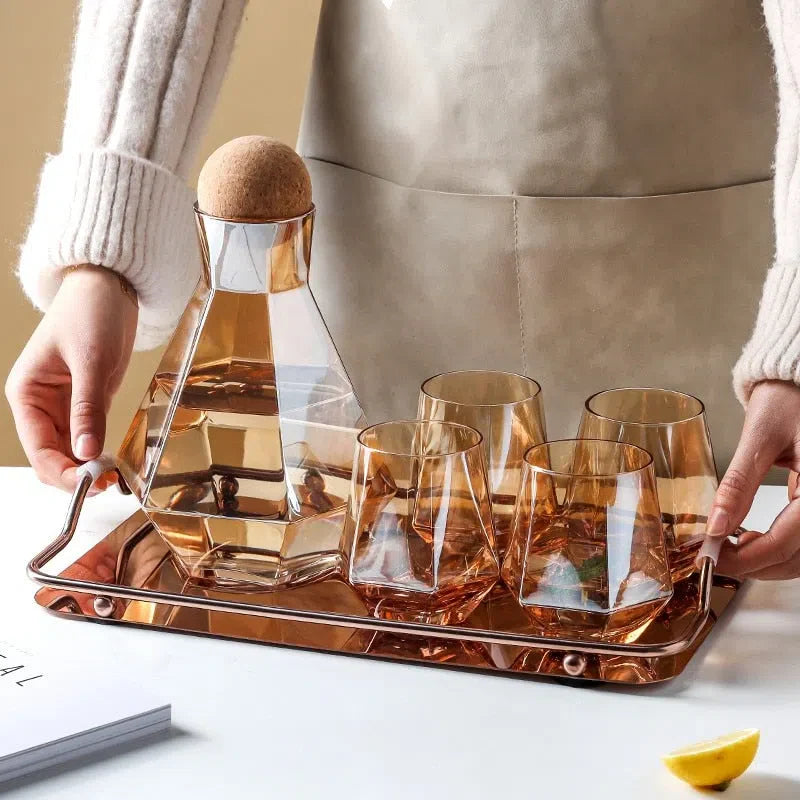 Bandeja Moderna Espelhada – Sofisticação e Estilo para Sua Decoração