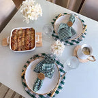 Conjunto de Anéis para Guardanapo Rattan – 6 Peças Elegantes e Funcionais