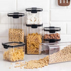 Pote Transparente em Acrílico para Armazenamento de Alimentos – Praticidade e Visibilidade
