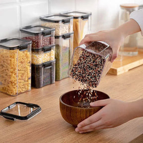 Pote Transparente em Acrílico para Armazenamento de Alimentos – Praticidade e Visibilidade