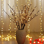 Ramos de Salgueiro com LED – Iluminação Natural e Sofisticada