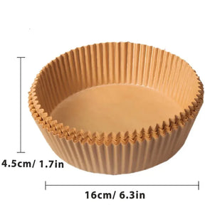 Forros de Papel Pergaminho para Air Fryer
