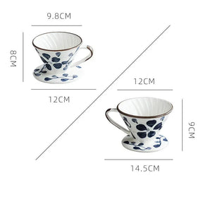 Suporte para Filtro V60 em Cerâmica Pintada à Mão – Elegância e Precisão no Seu Café
