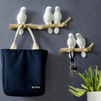 Suporte de Parede Pássaros – Organize com Estilo e Elegância