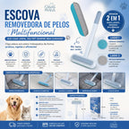 Escova Removedora de Pelos Multifuncional