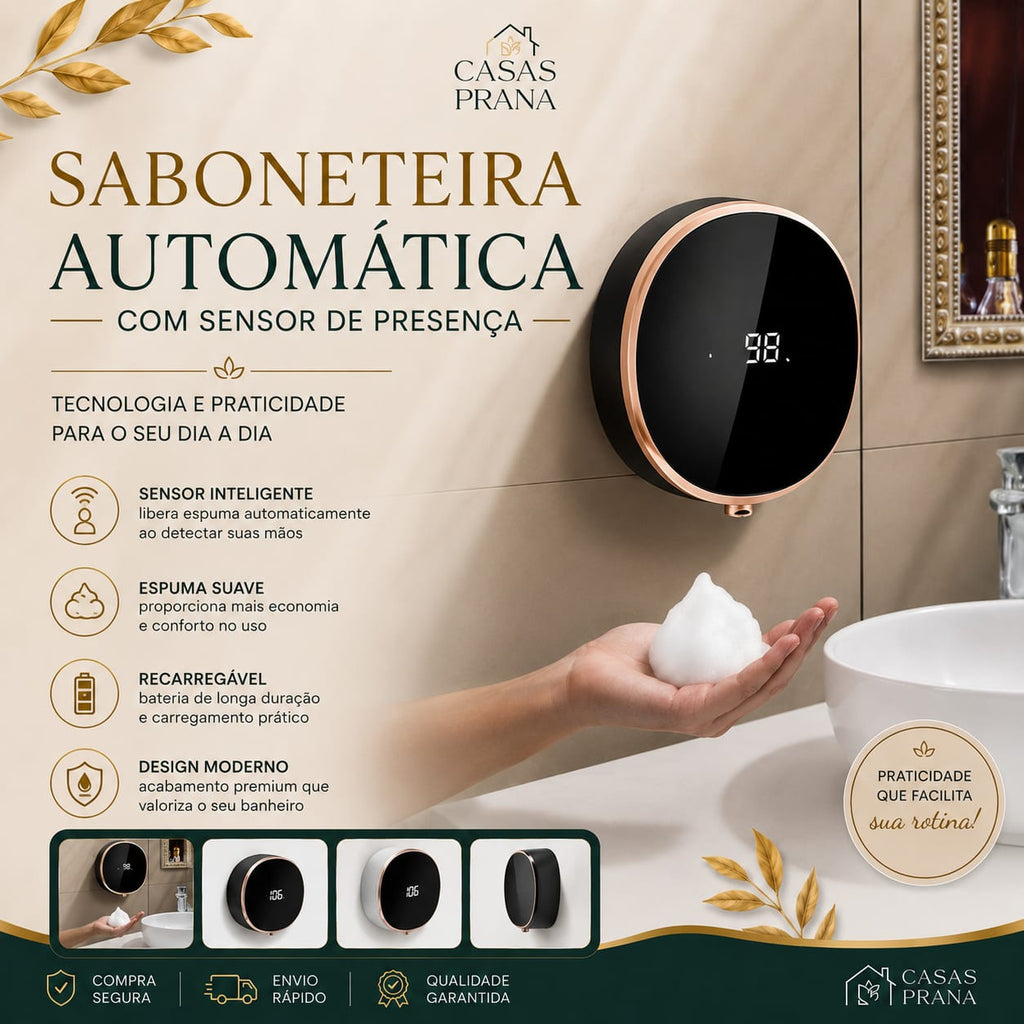 Saboneteira Automática com Sensor de Presença - Kasa Bathroom