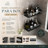 Porta Shampoo para Box em Inox - Organização e Estilo no Banheiro