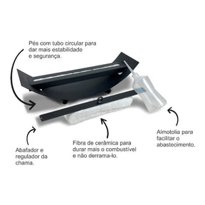 Lareira Ecológica Portátil