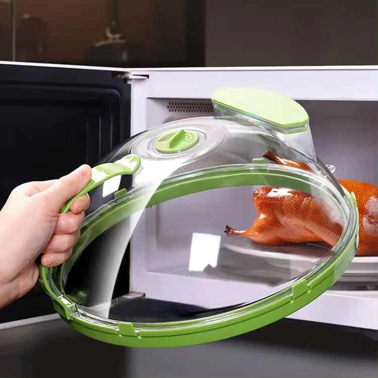 Tampa para Micro-ondas Anti-Respingo com Reservatório de Água | BPA Free | 26cm