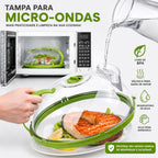 Tampa para Micro-ondas Anti-Respingo com Reservatório de Água | BPA Free | 26cm