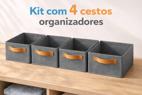 Kit Caixas Organizadoras Dobráveis