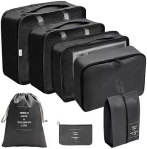 Kit 7 Bolsas Organizadoras para Mala de Viagem