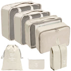 Kit 7 Bolsas Organizadoras para Mala de Viagem