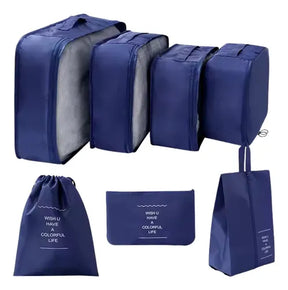 Kit 7 Bolsas Organizadoras para Mala de Viagem