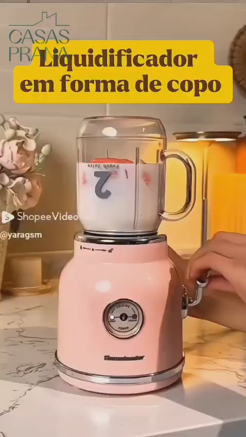 BlenderMix - Mini Liquidificador Portátil Com 10 Lâminas