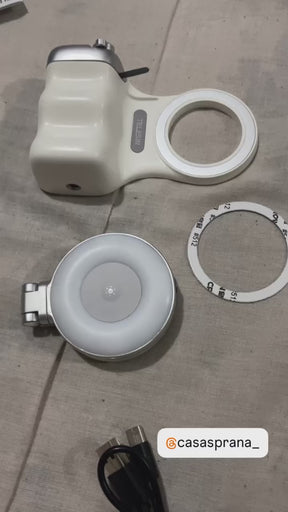 Suporte Magnético para Câmera de Telefone - Panorâmica 360° com Visão Noturna