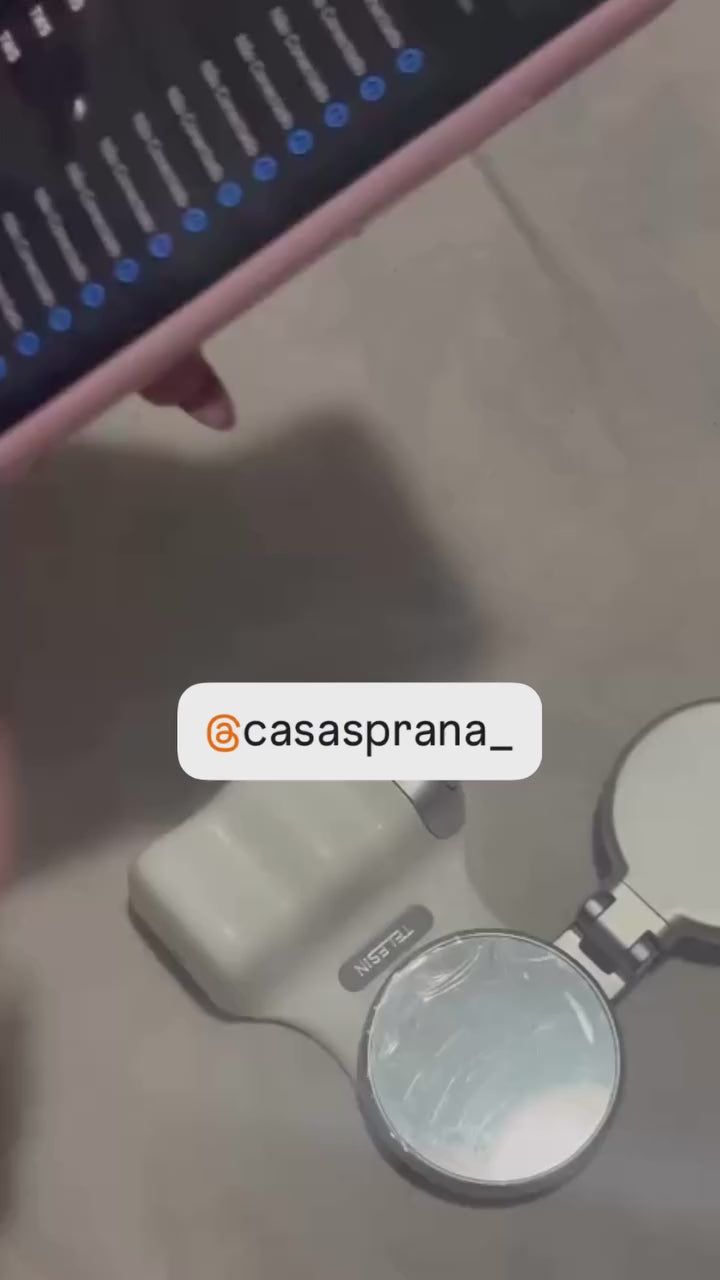 Suporte Magnético para Câmera de Telefone - Panorâmica 360° com Visão Noturna