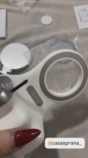 Suporte Magnético para Câmera de Telefone - Panorâmica 360° com Visão Noturna
