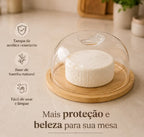 Kit Café da Manhã com 4 Peças – Queijeira, Bolera, Manteigueira e Porta-Pães.